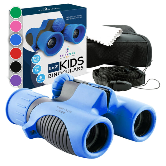 Think Peak binoculars for kids with compact design, easy to grip during nature walks.