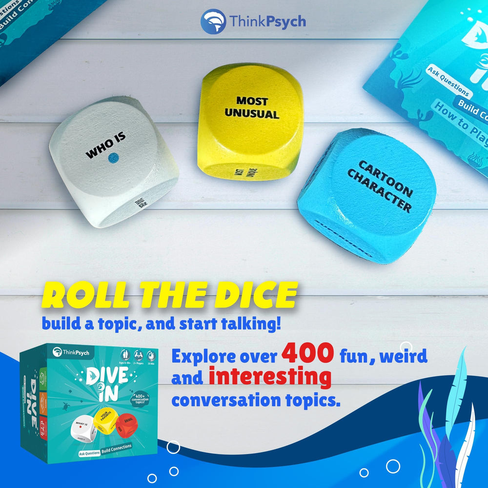 ThinkPsych Dive In card drawer with deep-dive prompts for dialogue.