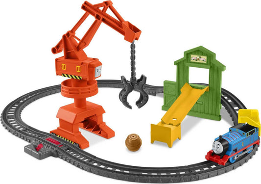 Thomas & Friends Cassia crane 360-degree rotation in action for loading cargo.