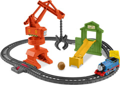 Thomas & Friends Cassia crane 360-degree rotation in action for loading cargo.