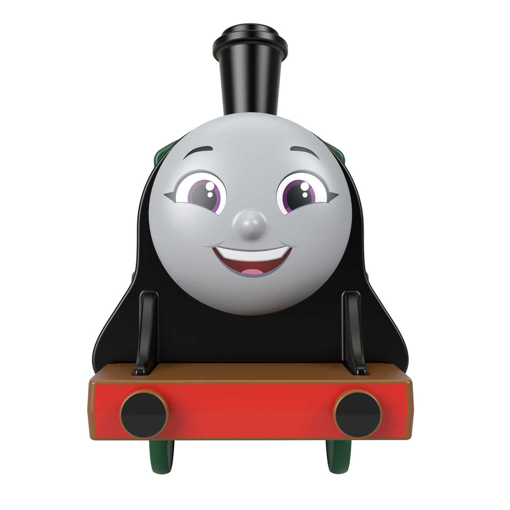 Thomas and Friends Emily engine compatible with most tracks for versatile layouts.