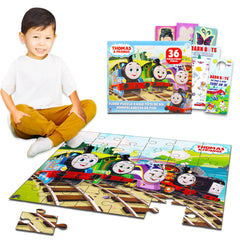 Thomas and Friends floor puzzle 36 pieces featuring Thomas; promotes problem-solving and focus during play.