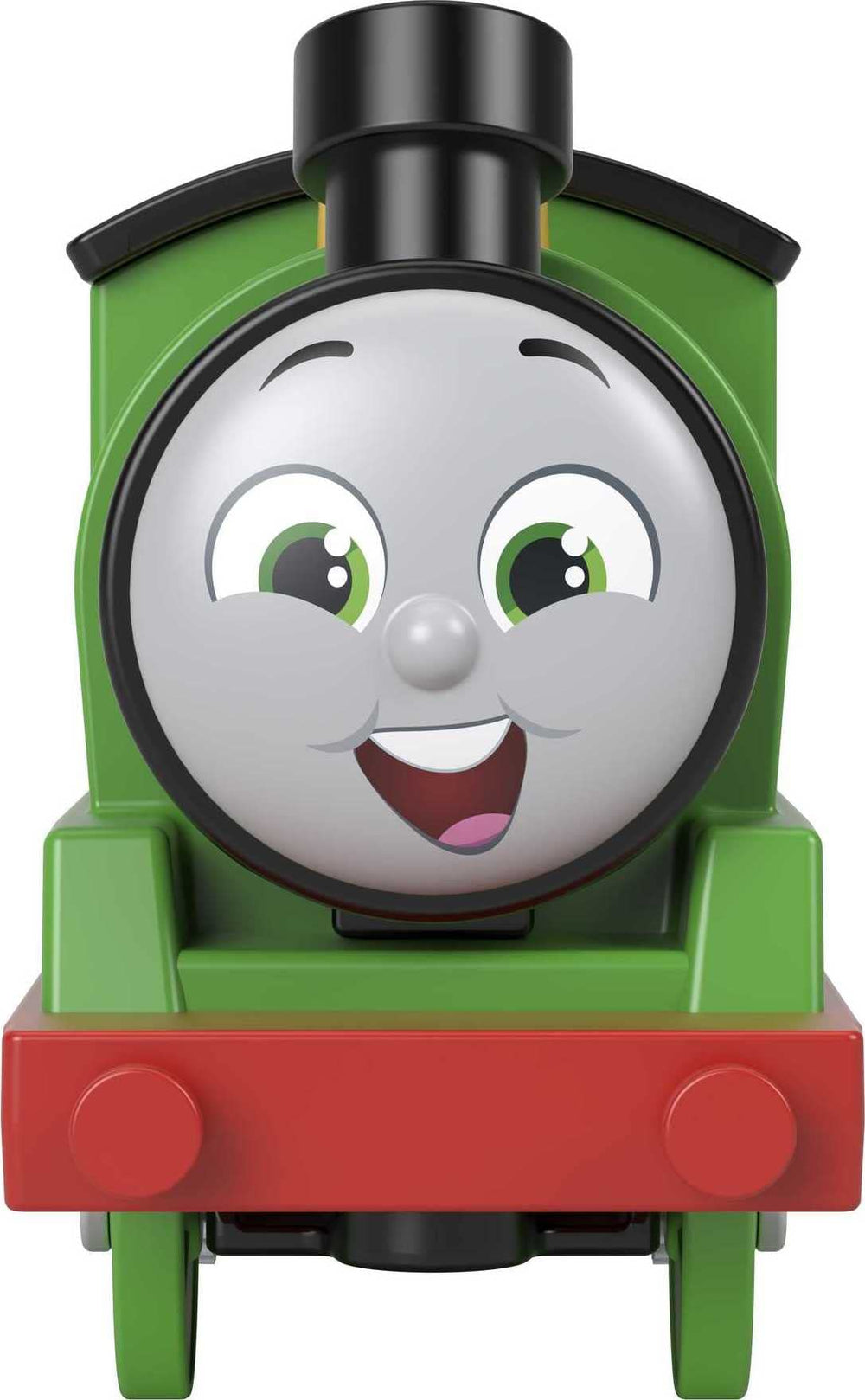 Percy racing along track after flipping the switch for action-filled play.