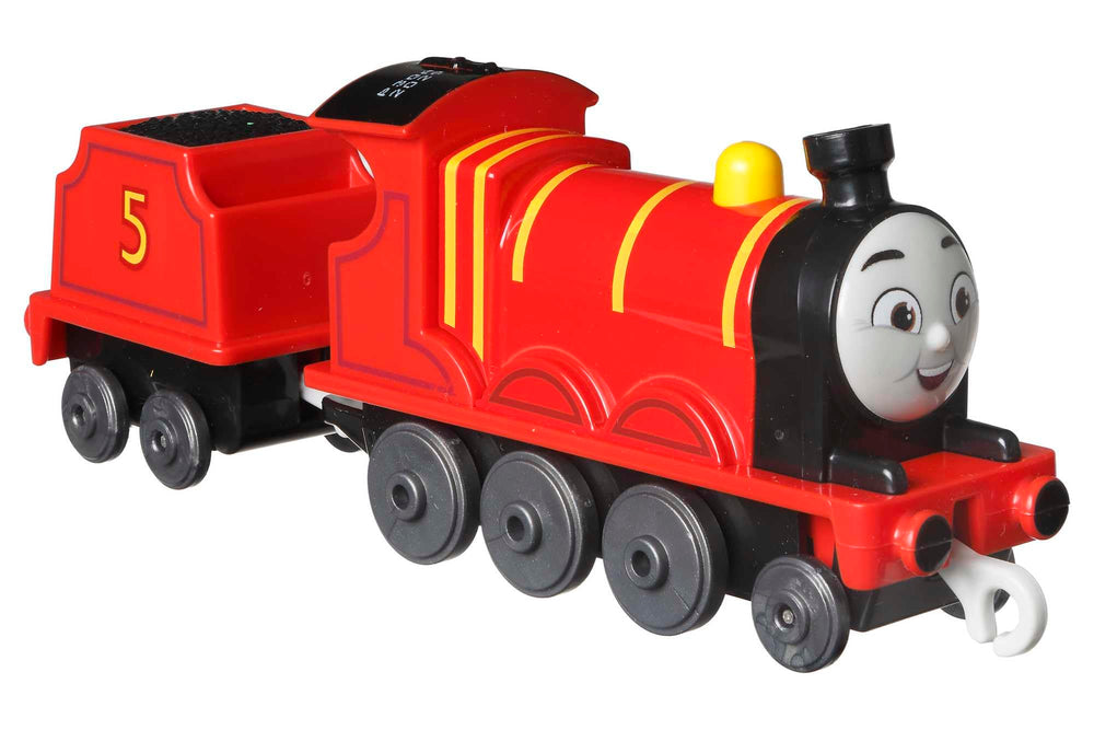Thomas & Friends James supports motor coordination through push-along action and imaginative play.