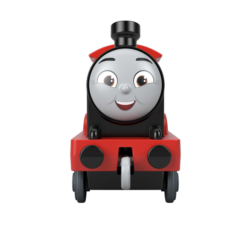 Thomas & Friends James track-compatible design fits most Thomas tracks for creative adventures.