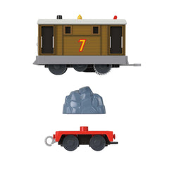 THOMAS & FRIENDS Toby locomotive with connectors ready for expanding play.