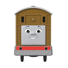 THOMAS & FRIENDS Toby engine top action shot for easy on-the-go play sessions.