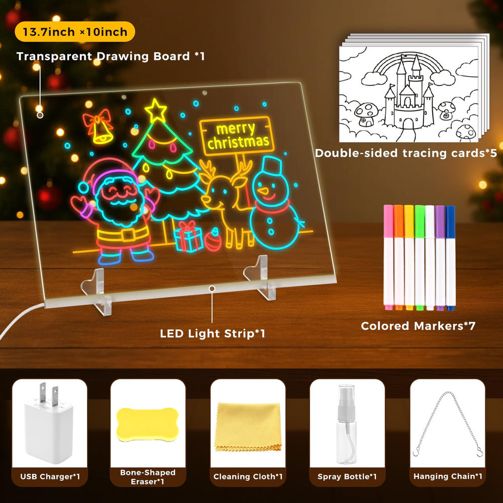 Three Otters LED note board with 4 modes makes drawings dynamic and engaging.