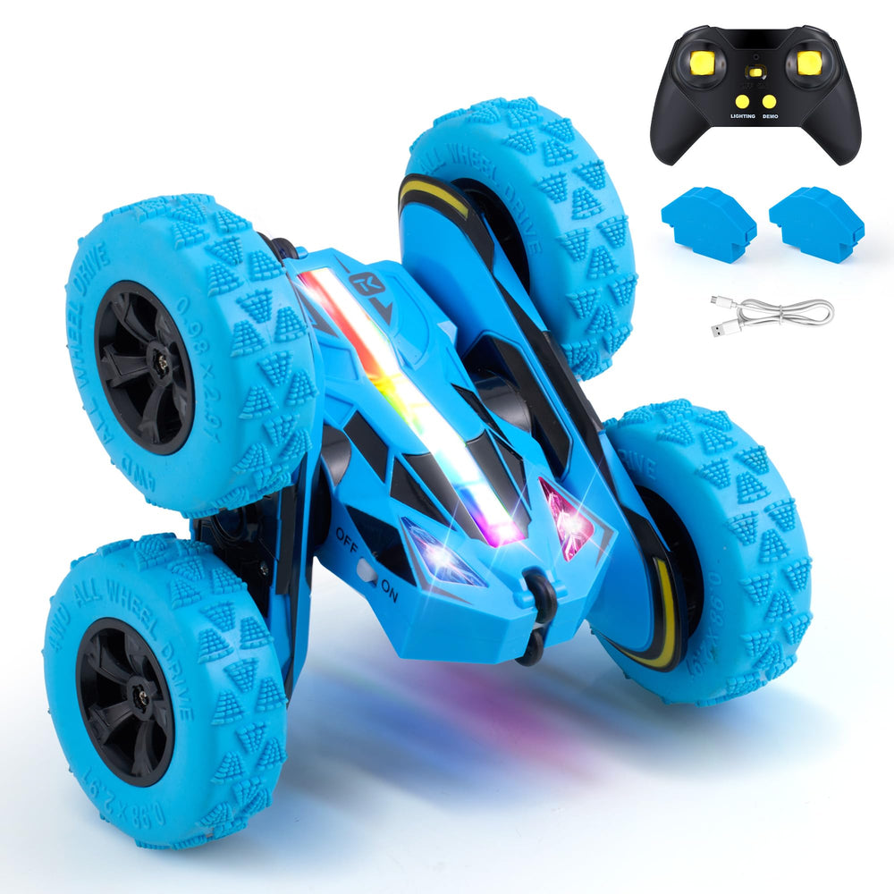 Threeking RC car with breathing lights, front view for vibrant play sessions