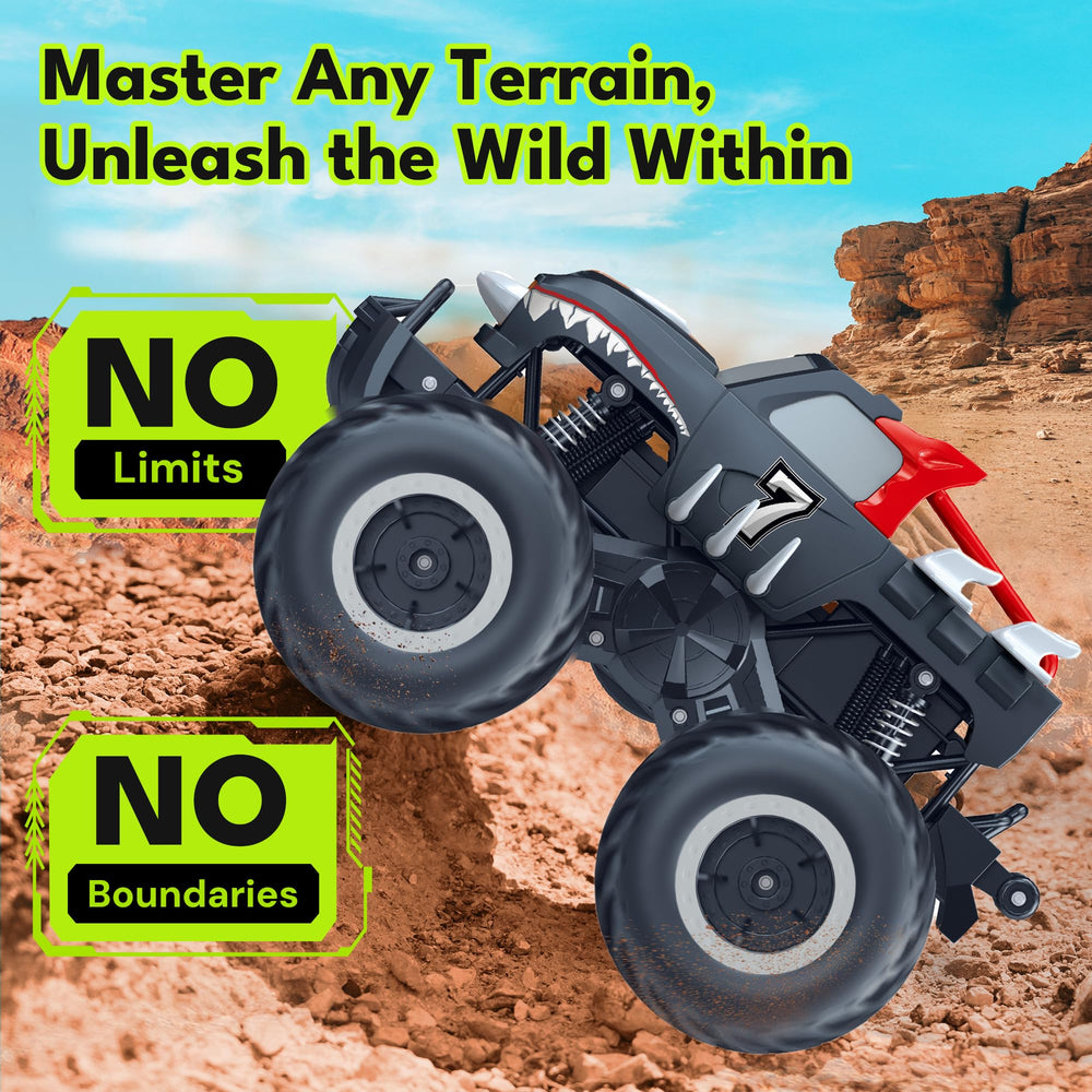 Threeking Monster Truck front bumper detail showing anti collision armor