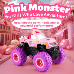 Threeking pink shell with floral design enhances visual appeal during playtime