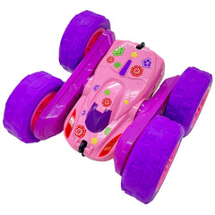 Threeking RC Stunt Car durable ABS plastic; designed for long-term play.