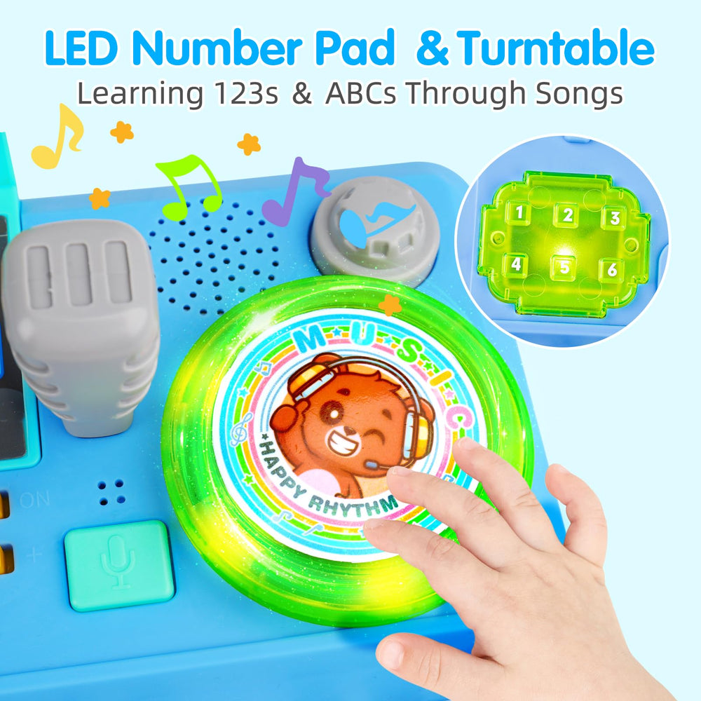 Thremhoo Baby DJ Table smooth edges promote safe, worry-free exploration.