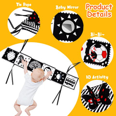 Thremhoo baby mirror toy encourages self-discovery and gaze engagement
