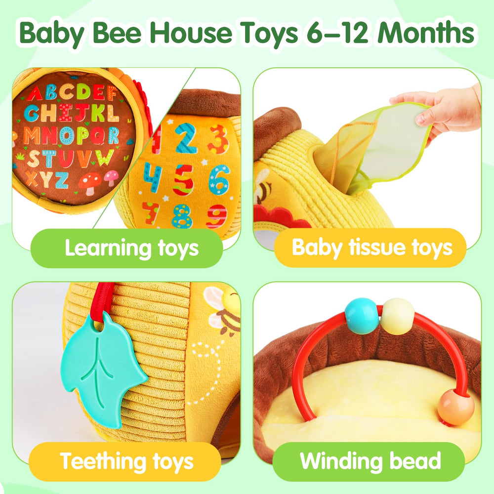 Thremhoo Beehive ladybug toy stimulates curiosity and hidden animal play