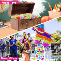 Thremhoo bulk toy set enables multipurpose prizes for gifts, Easter eggs, or incentives.