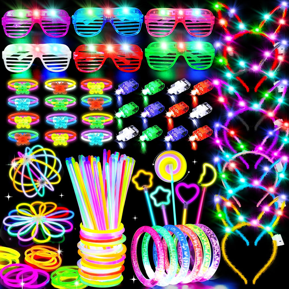 Thremhoo glow sticks bulk pack illuminates parties with vibrant neon colors for kids