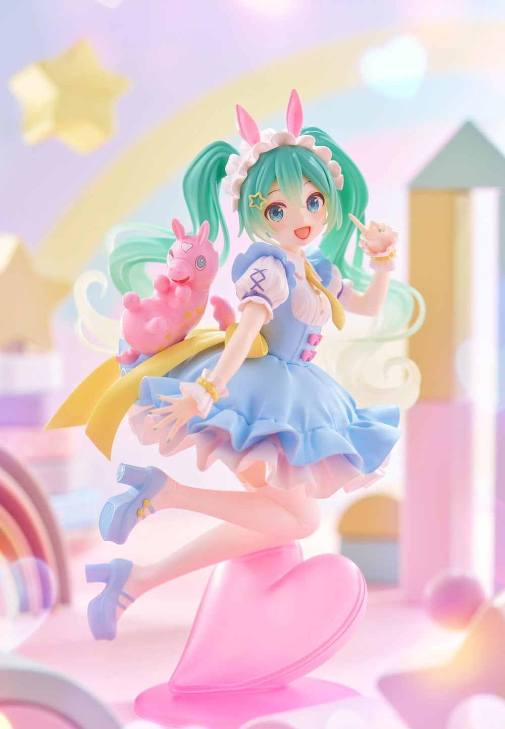 Thunder Tech Hatsune Miku x Rody AMP+ Figure Fairy Tale ver side view shows pastel styling