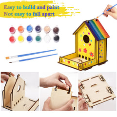 The 2-pack includes two feeders and wind chimes for collaborative family crafting.