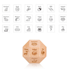 TI-EDC wooden dice feature clear laser-engraved patterns for easy reading during dates.