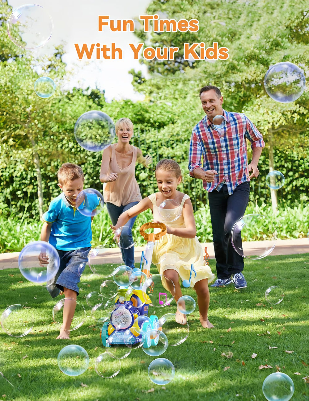 TI-TOO Leak-proof cap keeps bubble solution tidy during play.