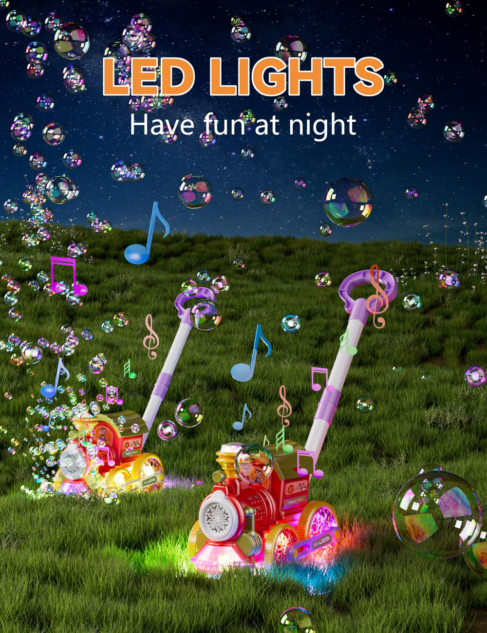 TI-TOO bubble LED night light enhances evening outdoor sessions