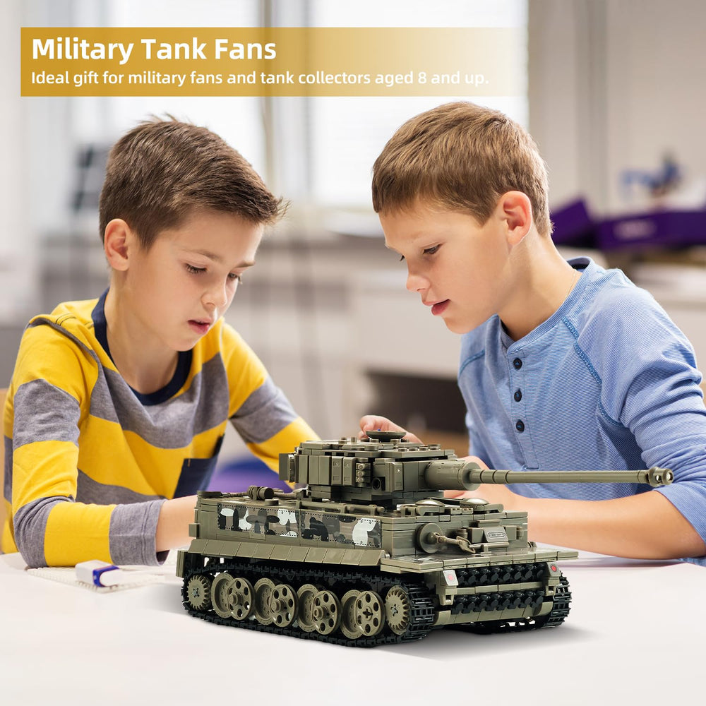 TIALLOW Tiger Tank LEGO-compatible design for limitless set combinations