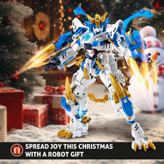 TIALLOW White Tiger mech form pose shows durable joints and stability.