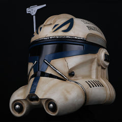 Tiangong Clone Trooper helmet display-ready for showcase.