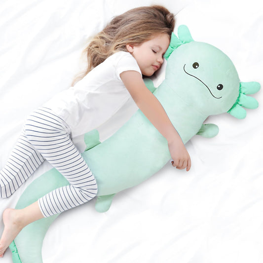 Tianmihou axolotl plush 120cm, ultra-soft fur for hugs and decor.