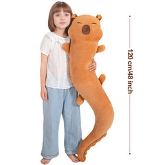 Tianmihou capybara plush with soft exterior and plush interior for cuddly hugs.