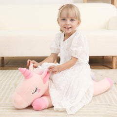 Tianmihou large rainbow unicorn stuffed toy for joyful stories and playtime.