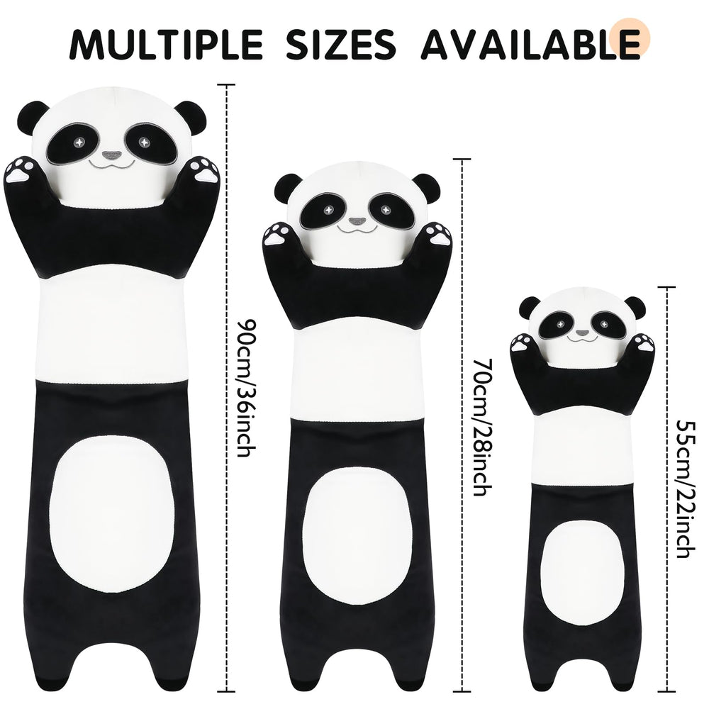 Tianmihou panda plush soft-fabric texture highlights gentle touch for bedtime comfort.