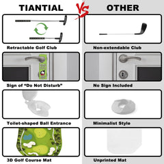 TIANSTIAL Toilet Golf Game ideal gag gift for golf lovers