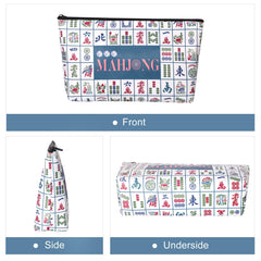 TIASUSAN Mahjong bag zipper close-up for smooth tile access.