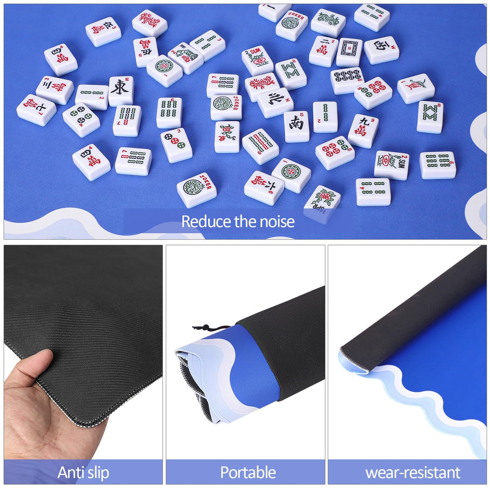 TIASUSAN mahjong mat with black carrying bag for easy transport.