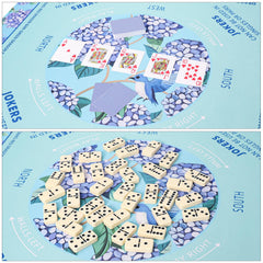 TIASUSAN Mahjong mat roll-up storage keeps setup tidy
