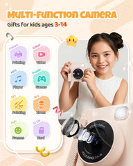 TIATUA Kids Instant Print Camera side view highlighting simple controls for young photographers