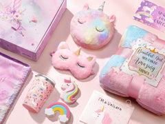 Tiblue unicorn bath bombs use plant oils for a relaxing bath experience.