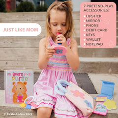 Tickle & Main My Beary First Purse with keys accessory for interactive play.