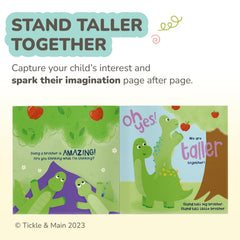 Tickle & Main stand taller together book cover highlighting sibling stories and imagination.