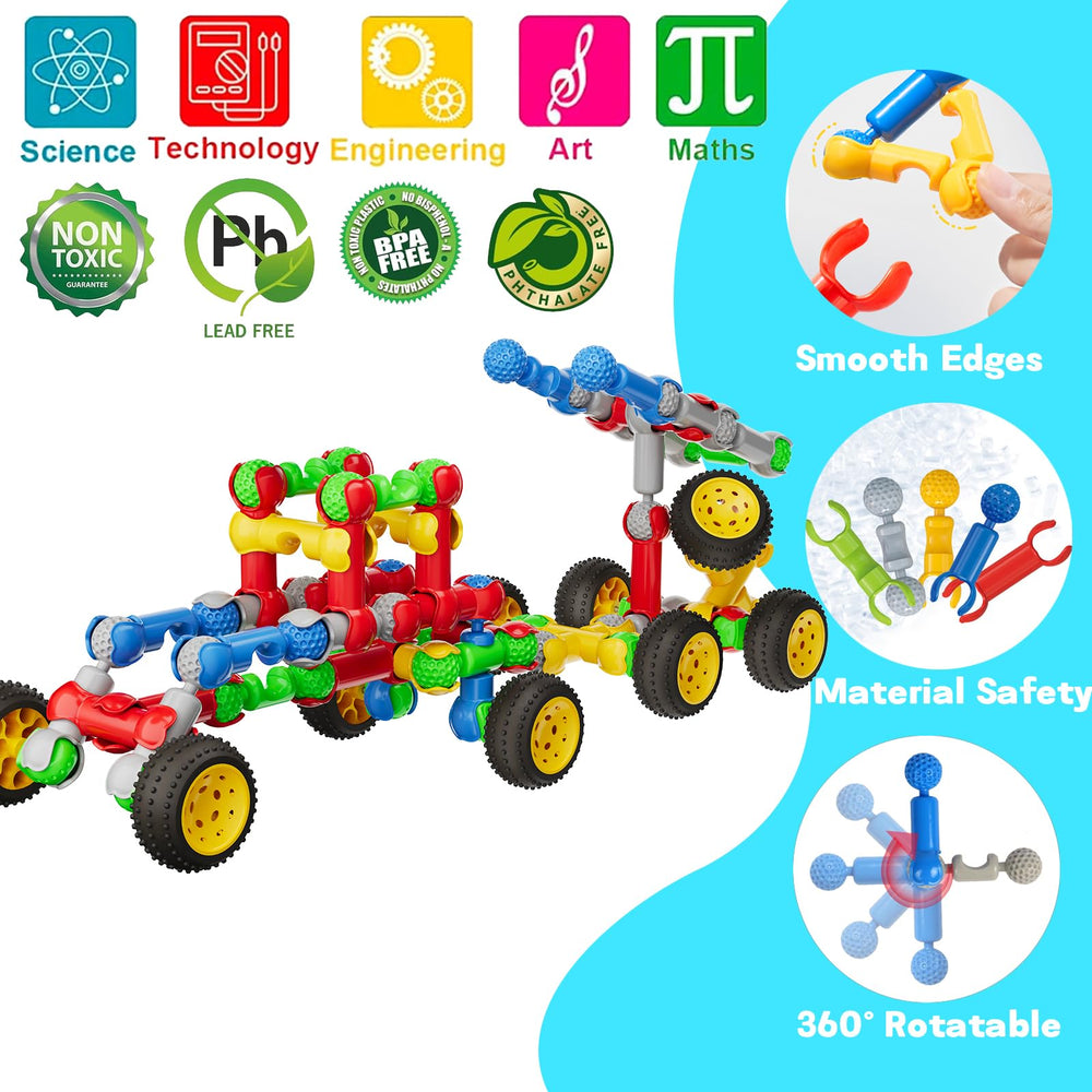 Tidesiok STEM kit with storage box enables organized, screen-free play.