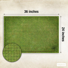 Tidyboss DND Starter Set terrain Grassland for clear, visible grids.