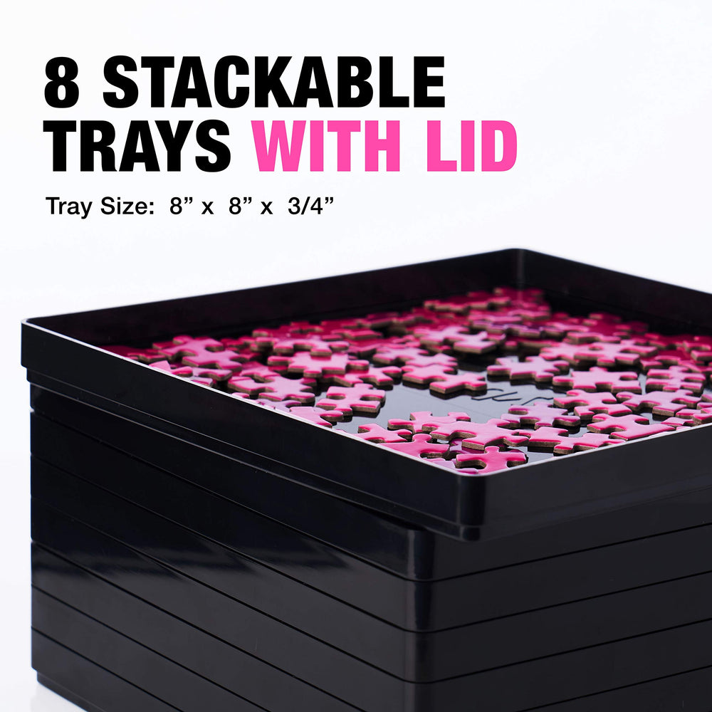 TIDYBOSS trays designed for up to 1500 pieces, scalable to larger projects