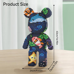 TIEDCWN Teddy Blocks interlocking pieces ensure a stable model during assembly and display.