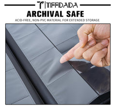 TIFFDADA side-loading pockets allow easy insertion and secure placement of cards.