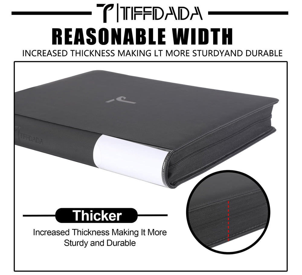 TIFFDADA binder holds 3x4 toploaders and standard cards。