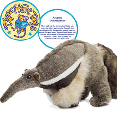 TigerHart Arsenio plush face close-up highlights soft features ideal for bedtime storytelling.