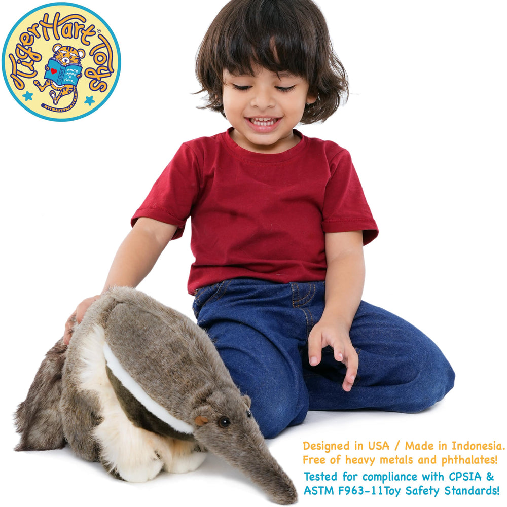 TigerHart Arsenio plush showcases soft fabric texture for comforting hugs.