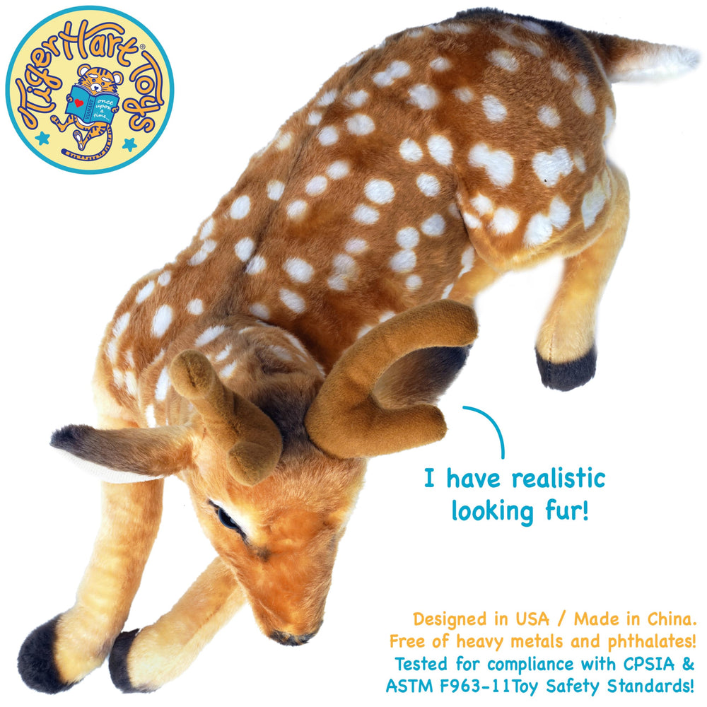 TigerHart Dorbin Deer care guide shows hand wash and air dry.